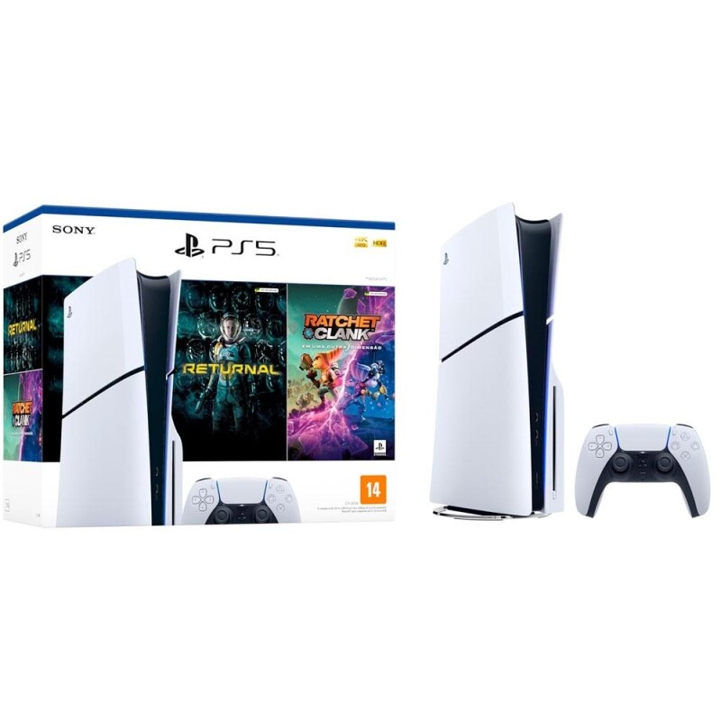 Console PlayStation 5 Slim Sony Bundle Returnal + Ratchet & Clank em Uma Outra Dimensão