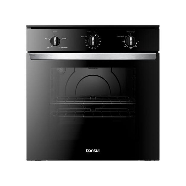 Forno Elétrico de Embutir Consul Multifuncional 84L Preto COB84BE