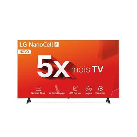 Smart TV LG NanoCell 65" AI NANO80 4K - 65NANO80TSA