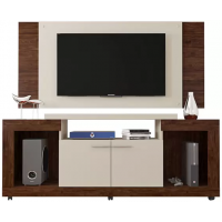 Rack com 2 Portas e Painel para TV até 55” Premium Elegance - Caemmun