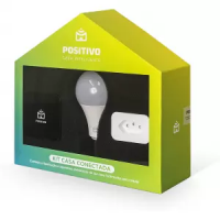 Kit Casa Conectada: Smart Lâmpada Wi-fi + Smart Plug Wi-fi + Smart Controle Universal - Positivo