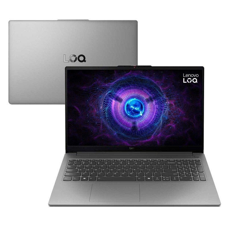 Notebook Gamer Lenovo LOQ-e 83ME0007BR Intel CORE I5 - 12450H 16GB 512 GB SSD Tela 15.6" FHD RTX 3050 Windows 11 Home