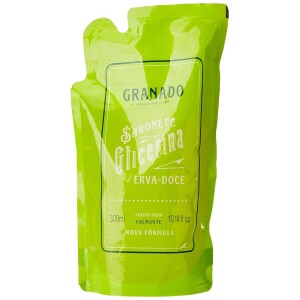 2 Unidades Refil Sabonete Granado Líquido Glicerina Erva-Doce - 300ml