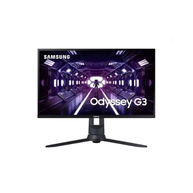 Monitor Gamer Samsung Odyssey 24" FHD 144 Hz 1ms com ajuste de altura HDMI DP VGA Freesync Preto Série G3