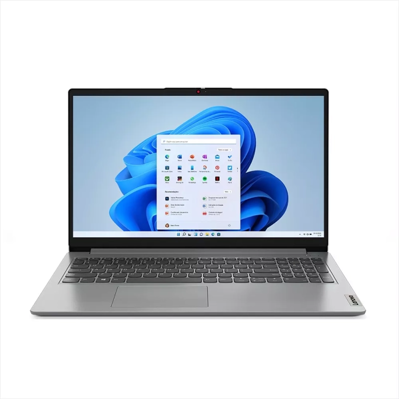 Notebook Lenovo Ideapad 1i Intel Core i5 - 1235U 8GB RAM 512GB SSD Windows 11 Home Tela 15,6'' HD - 82VY000QBR