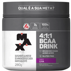 BCAA 4: 1: 1 Drink Uva Max Titanium - 280g