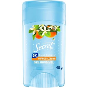 2 Unidades Desodorante Secret Gel Invisible Orange Blossom - 45g