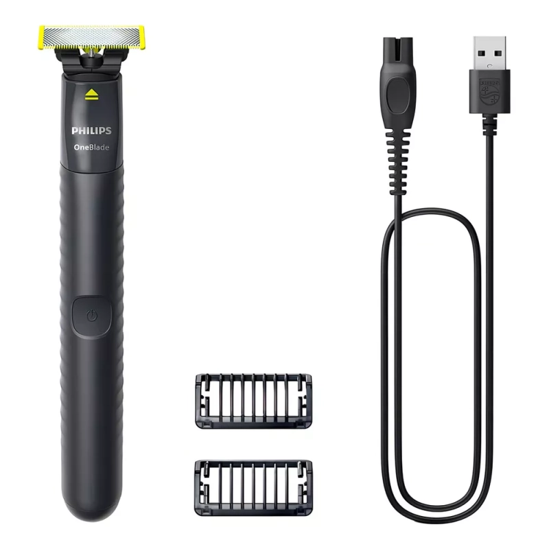 Aparador de Pelos Philips OneBlade QP1424/10 na Cor Cinza chumbo - Bivolt