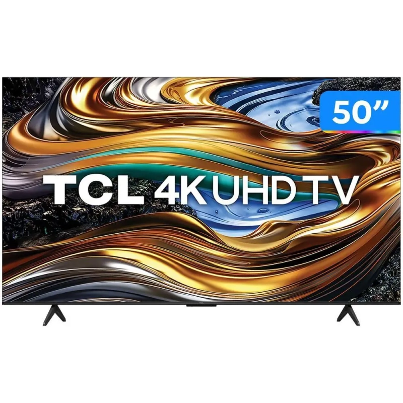 Smart TV 50" 4K UHD LED TCL 50P755 Wi-Fi Bluetooth 3 HDMI 1 USB
