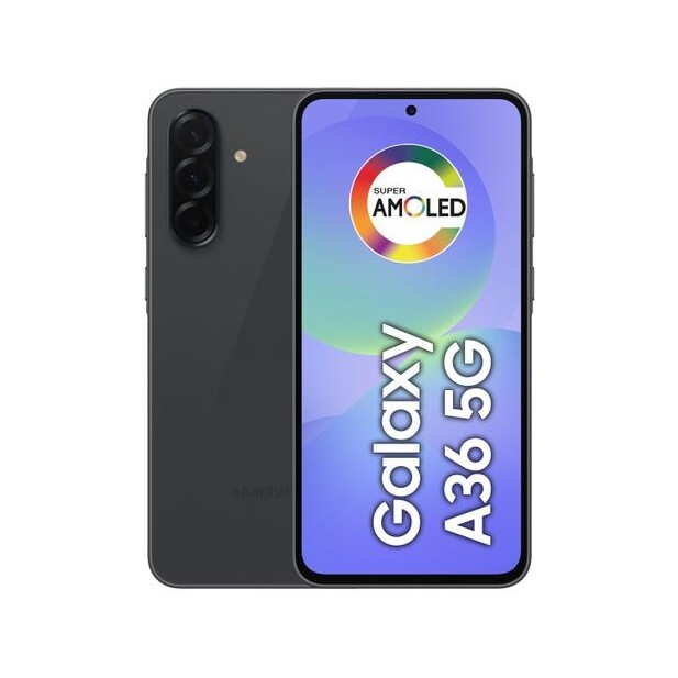 Smartphone Samsung Galaxy A36 256GB 5G 8GB RAM Preto 67" Câm Tripla + Selfie 12MP