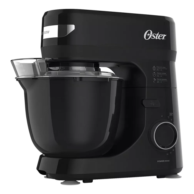 Batedeira Planetária E Bowl Preto 4l Oster 12 Velocidades 220V