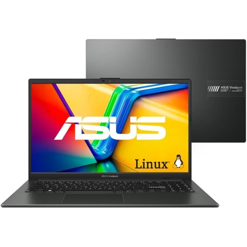 Notebook ASUS Vivobook Go 15 E1504FA AMD Ryzen 5 7520U 8GB Ram 1TB SSD Linux KeepOS Tela 156"" FHD Black - NJ1289
