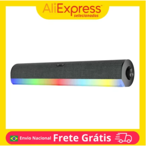 Soundbar 14W Rms Knup Kp-Ro852 Gamer Rgb Entrada P2 Usb