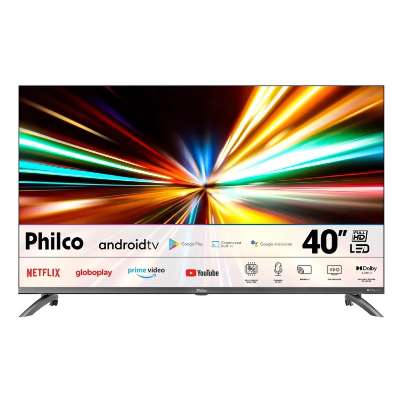 Smart Tv 40'' Philco Android Tv Hdmi Usb Wi-fi Dolby Audio - Ptv40m9gacgb