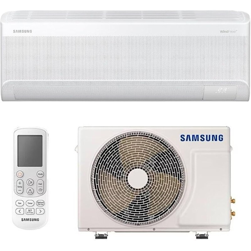 Ar-condicionado Split Inverter 9000 Btus Samsung Windfree Ai Wi-fi High Wall Só Frio Ar09dyfaawknaz/ar09dyfaawkxaz 220v