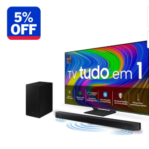 Smart TV 55" QLED 4K 55Q65D 2024 + Soundbar HW-B550/ZD