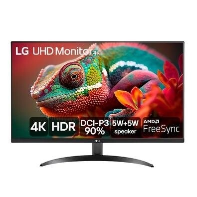 Monitor LG 32'' 4K UHD HDMI HDR10 AMD Free Sync MaxxAudio Dynamic Action Sync Black Stabilizer 60Hz - 32UR500-B