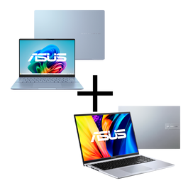 Notebook ASUS Vivobook S 14 S5406SA-PP218W Mist Blue + Notebook ASUS Vivobook 16 X1605VA-MB741W Cool Silver