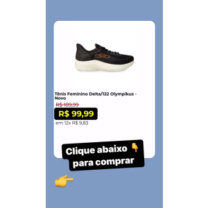 Tênis Feminino Delta/122 Olympikus - Novo