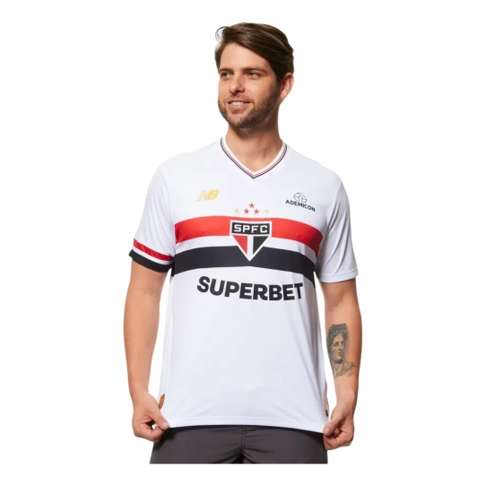 Camisa New Balance São Paulo 25/26 Home Torcedor - Masculina