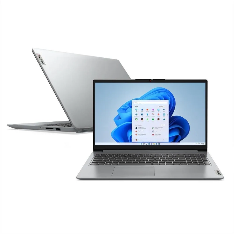 Notebook Lenovo Ideapad 1i Intel Core i5 - 1235U 16gb RAM 512GB SSD Windows 11 Home Tela 15,6'' - 82vy000xbr - Cloud