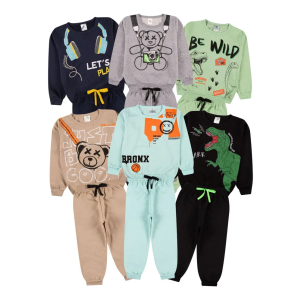 Kit 10 Peças Moletom Peluciado Infantil Menino Inverno Frio