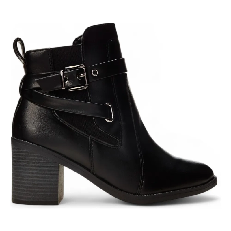 Bota Casual Feminina 2599332 Salto Bloco Baixo Comfortflex