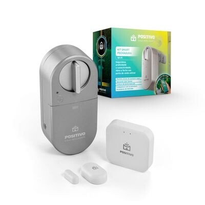 Kit Smart Fechadura Wi-Fi Bluetooth 5.0 - Positivo