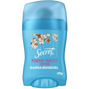 Desodorante Antitranspirante em Barra Secret Proteção de Algodão - 45g