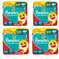 Seleção de Fralda Pampers Supersequinha com 60% de Desconto na Segunda Unidade
