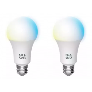 Kit 2 Lâmpadas Inteligentes Led Wi-fi Rgb So.we - Soprano