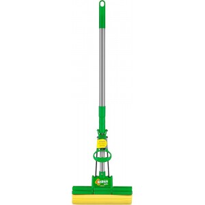 Mop Sek+ com Cabo Retrátil Cor Verde com Amarelo Linha Brilhus Bettanin.