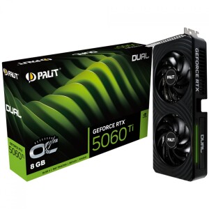 Placa de Vídeo Palit NVIDIA GeForce RTX 5060 Ti Dual 8GB GDDR7 DLSS Ray Tracing NE7506T019P1-GB2062D