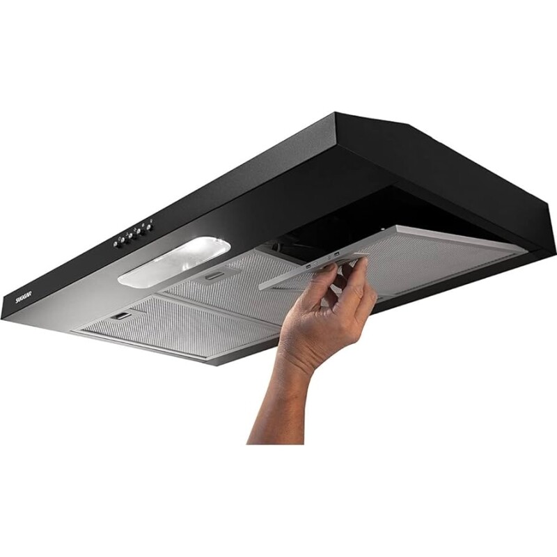Suggar Depurador de AR Slim 80cm 3 Vel Preto 220v DPS182PT
