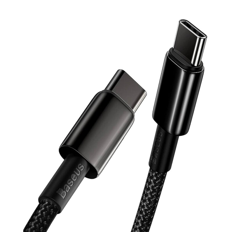 Cabo USB-C Baseus 100 W PD 5A carregamento rápido USB C para USB C 4.0