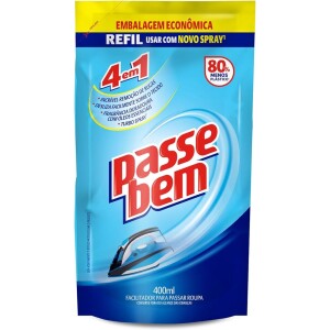 Facilitador de Passar Roupas Passe Bem 4 em 1 Refil 400ml