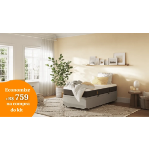 Kit Personalizável Cama Baú + Colchão + até 2 Travesseiros Grátis