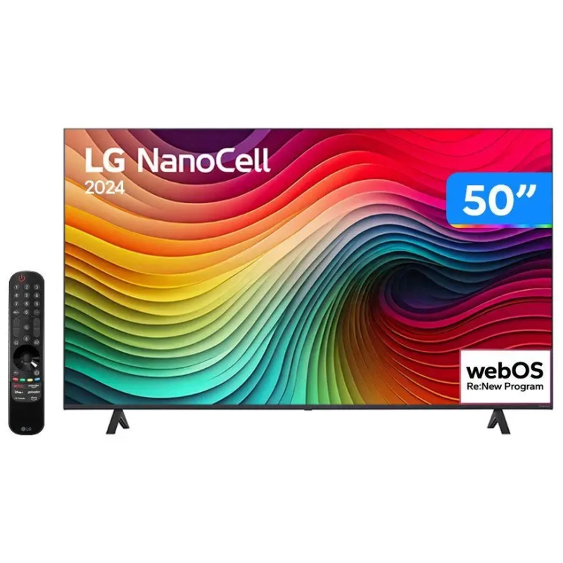 Smart TV Nano Cristal 50" LG ThinQ AI 4K - 50NANO80TSA