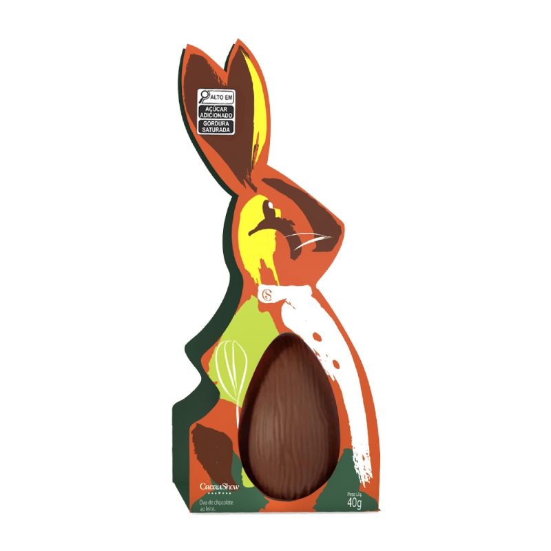Ovo Coelho Cacau Magia ao Leite 40g