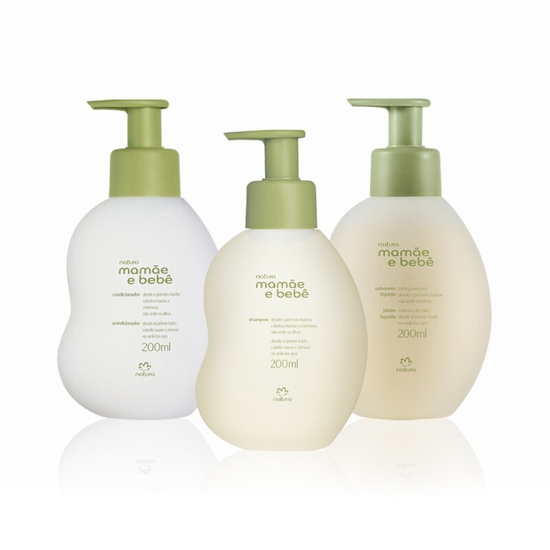 Kit Mamãe e Bebê Shampoo Condicionador e Sabonete Líquido (3 produtos)