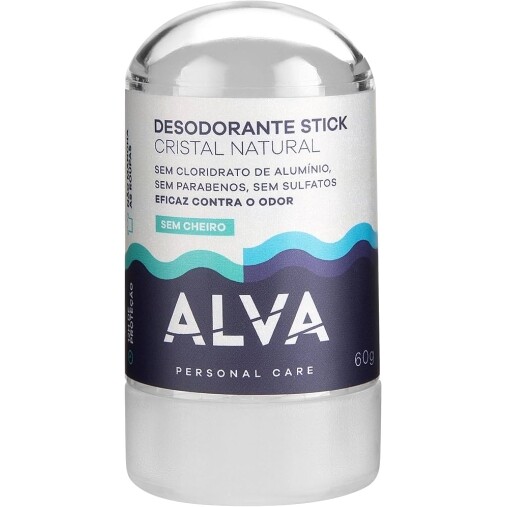 Desodorante Cristal Stick Vegano 60g Alva