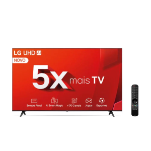 Smart TV 4K 50" LG Ultra HD 50UT8050 com Processador a5 Ger7 AI Alexa/Chromecast integrado Otimizador de Jogos webOS