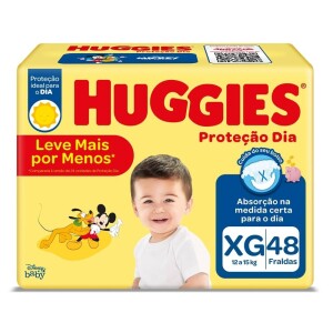 Fralda Huggies Proteção Dia XG - 48 fraldas