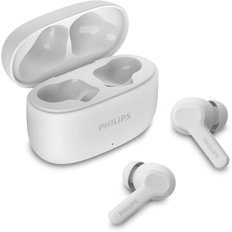 Fone de Ouvido Sem Fio TWS PHILIPS TAT1109WT/00 Bluetooth Com Microfone Até 24 horas de bateria Branco