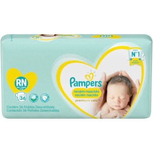 Fralda Pampers Premium Care RN - 36 fraldas
