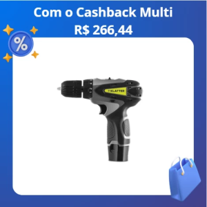 Parafusadeira Furadeira Maleta com Ferramentas e Acessórios Klatter