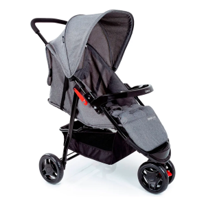 Carrinho de Bebê Cosco Kids, Toffy, Cinza Mescla