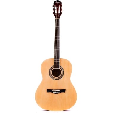 Violão acústico Classical non-cutaway aço Natural AC-40 Memphis