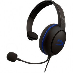 Headset Gamer HyperX Cloud Chat Drivers 40mm PS5 e PS4 P3 Preto e Azul - HX-HSCCHS-BK/AM