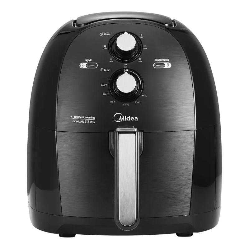 Fritadeira Air Fryer 5,3l Cor Preta Midia 220V